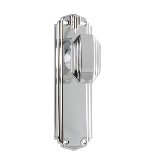 Napier Art Deco Door Knob - Long Backplate