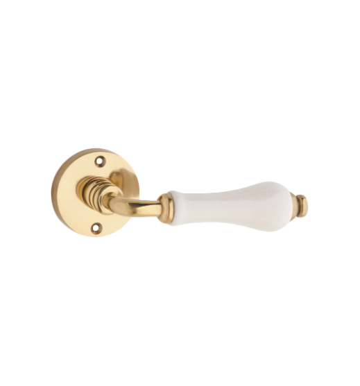 Exeter Door Lever - Round Rose