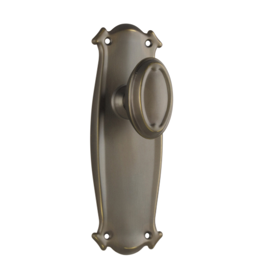 Bungalow Door Knob - Long Backplate