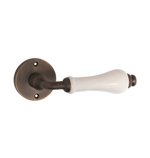 Exeter Door Lever - Round Rose