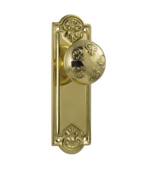 Nouveau Door Knob - Long Backplate