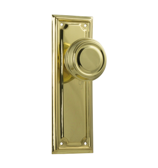 Edwardian Door Knob - Long Backplate