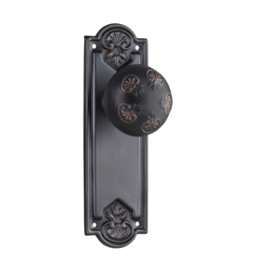 Nouveau Door Knob - Long Backplate