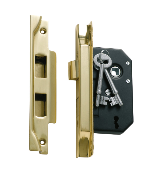 Rebated 3 Lever Mortice Lock - Backset 44mm