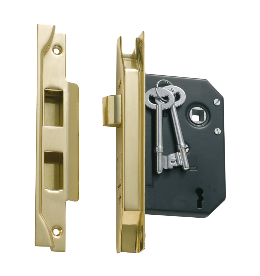 Rebated 3 Lever Mortice Lock - Backset 57mm