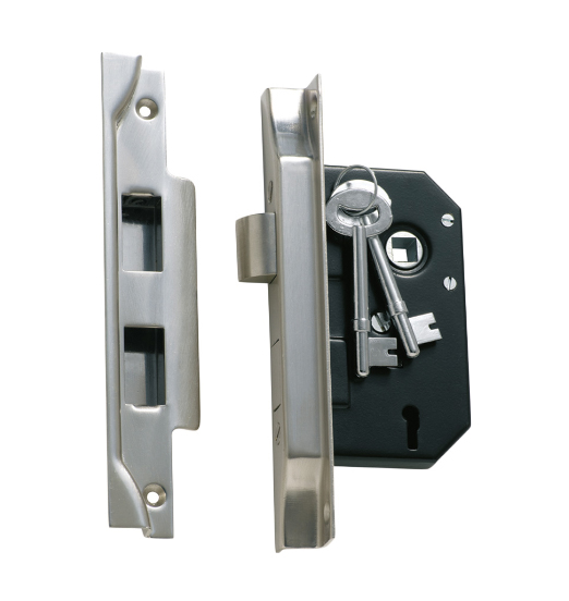 Rebated 3 Lever Mortice Lock - Backset 44mm