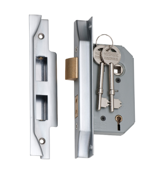 Rebated 5 Lever Mortice Lock - Backset 46mm