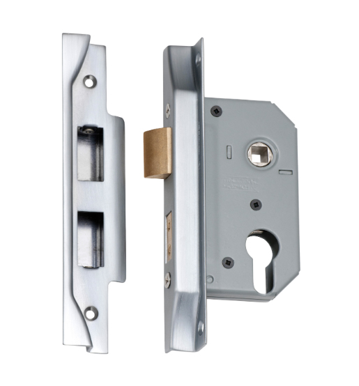 Rebated Euro Mortice Lock - Backset 46mm