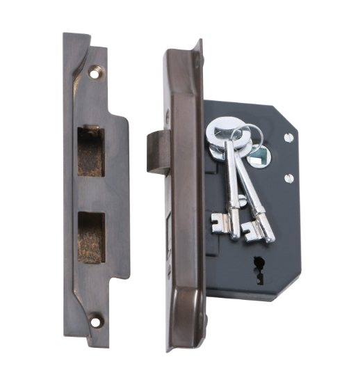 Rebated 3 Lever Mortice Lock - Backset 44mm