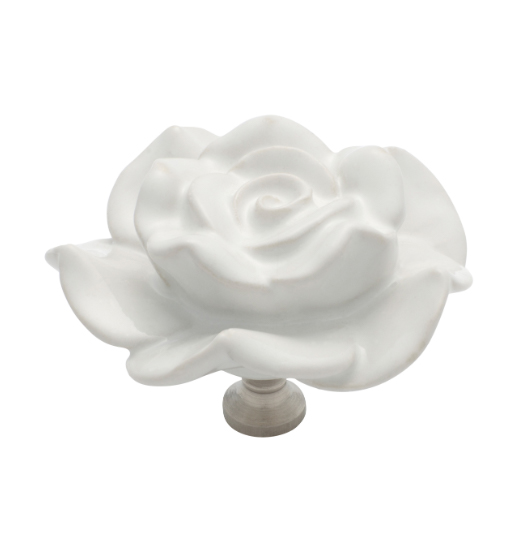 Porcelain Flower Cupboard Knob