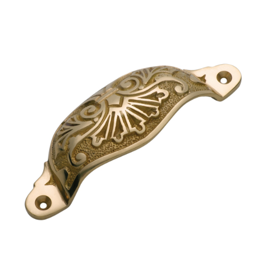 Ornate Cupped Drawer Pull