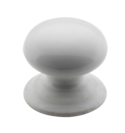 Round Porcelain Cupboard Knob - D38xP37mm