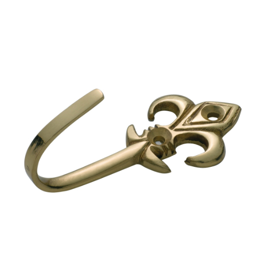 Fleur-de-lis Curtain Tie Back Hooks