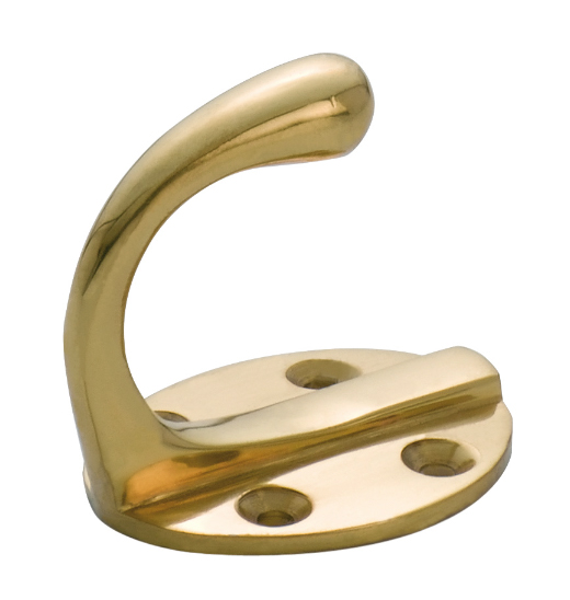 Single Robe Hooks - Oval Backplate