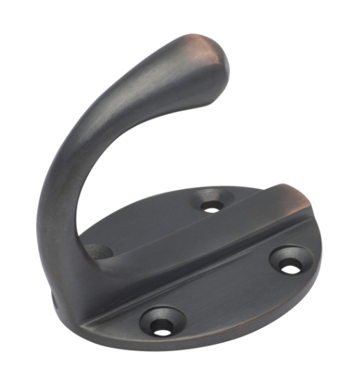 Single Robe Hooks - Oval Backplate