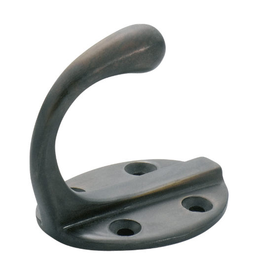 Single Robe Hooks - Oval Backplate