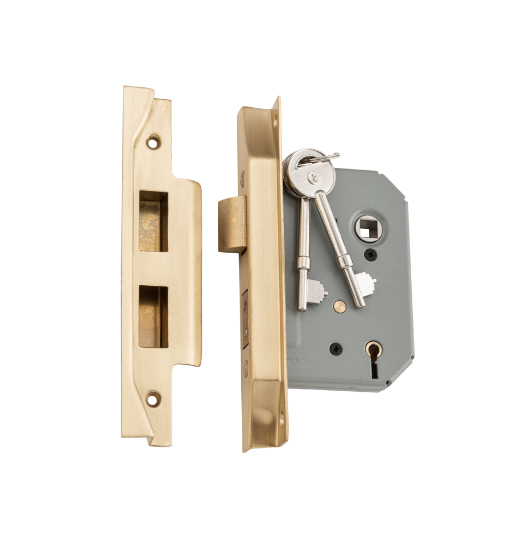 Rebated 5 Lever Mortice Lock - Backset 46mm