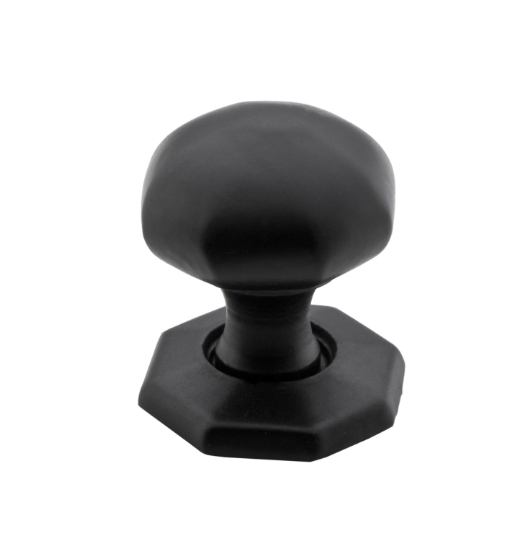 Octagonal Cupboard Knob - Iron D25xP31mm