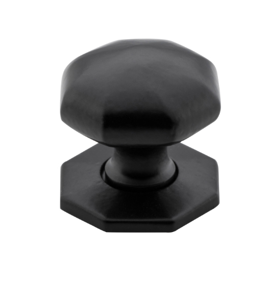 Octagonal Cupboard Knob - Iron D32xP36mm