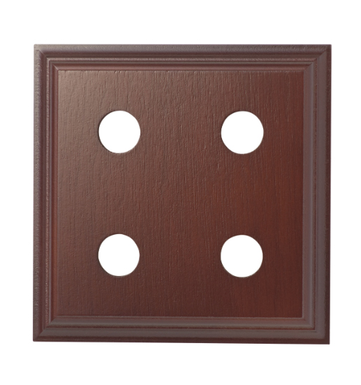 Quad Switch & Socket Wood Blocks - Classic Profile