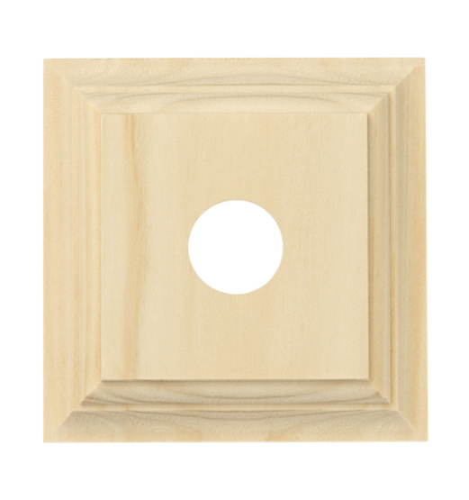 Single Switch & Socket Wood Blocks - Classic Profile