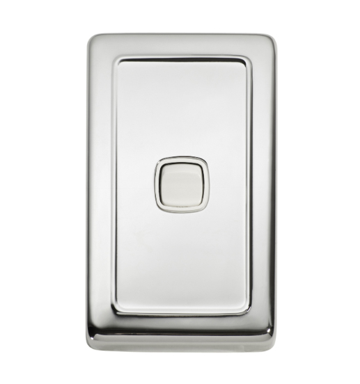 1 Gang Flat Plate Rocker Switches - W72mm