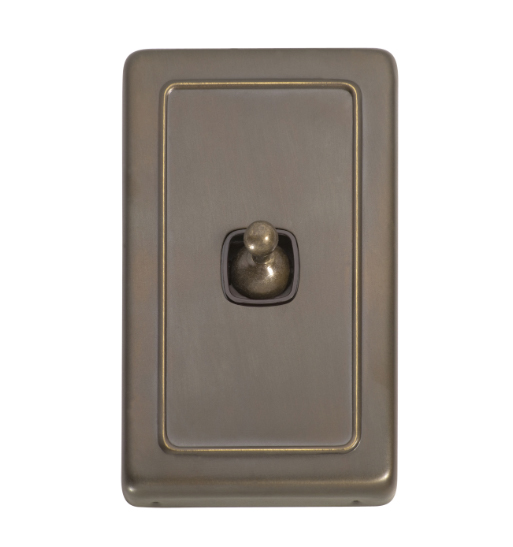 1 Gang Flat Plate Toggle Switches - W72mm