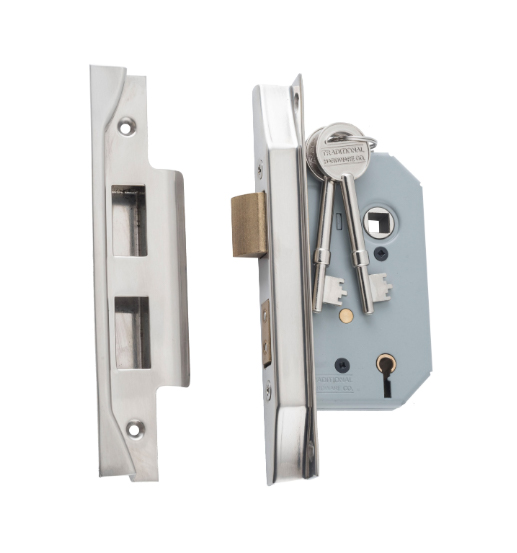 Rebated 5 Lever Mortice Lock - Backset 46mm