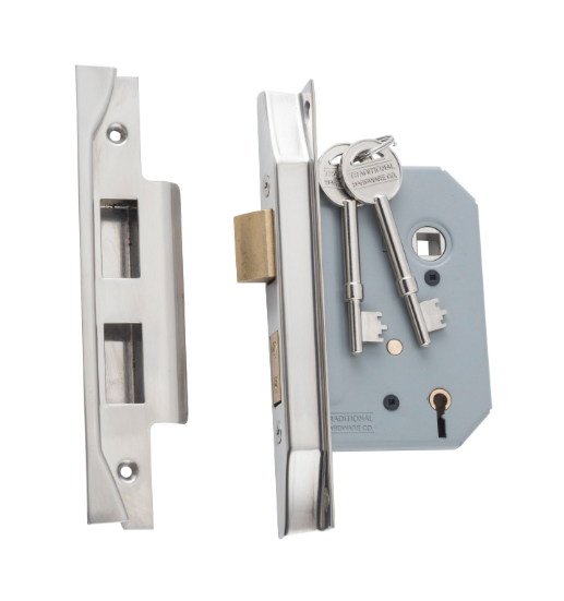 Rebated 5 Lever Mortice Lock - Backset 57mm