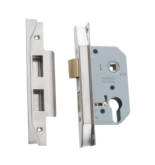 Rebated Euro Mortice Lock - Backset 46mm