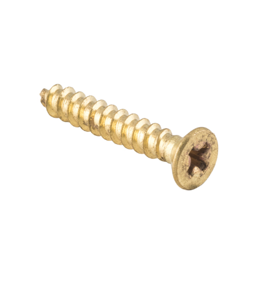 Hinge Screws - Solid Brass  L25mm 8 Gauge