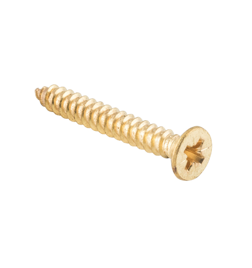 Hinge Screws - Solid Brass L32mm 10 Gauge