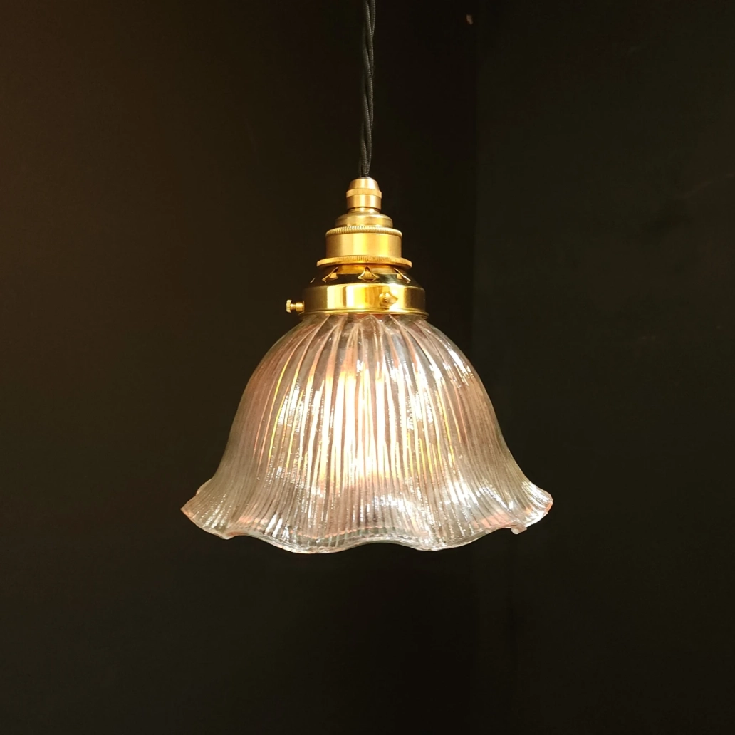 Fluted Pendant on NEW BRASS